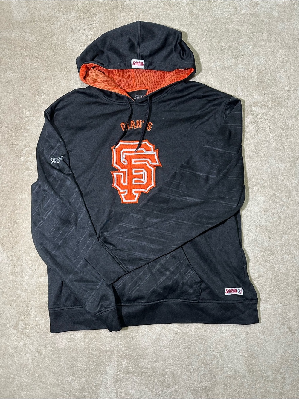 Starter Men's San Francisco Giants Black & Orange Pullover Hoodie
